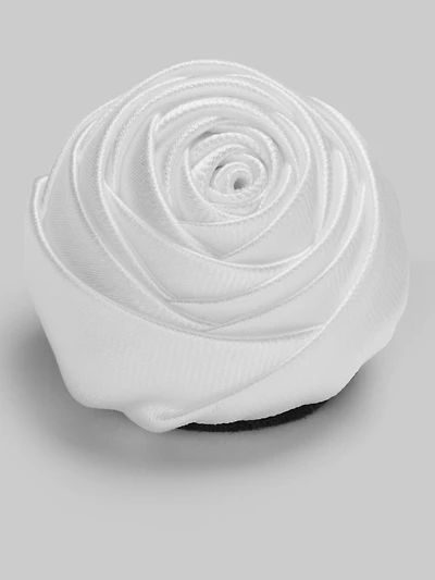Men's Jos. A. Bank Satin Rosette Lapel Pin at Jos. A. Bank, Cream/White,