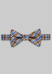 Men's Jos. A. Bank Plaid Pre-Tied Bow Tie at Jos. A. Bank, Blue/Tan,