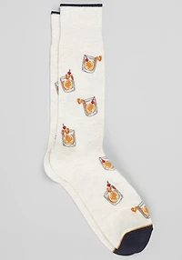 Men's Made to Matter Spirits Socks at Jos. A. Bank, Oatmeal Heather/Tan, 
