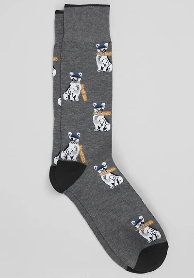 Men's Made to Matter French Baguette Socks at Jos. A. Bank, Dark Grey Heather,