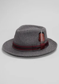 Men's Jos. A. Bank Wool-Blend Fedora at Jos. A. Bank, Grey, 