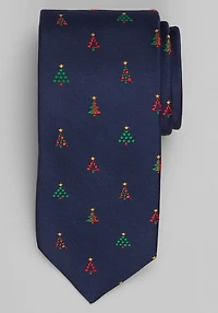 Men's Jos. A. Bank Multi Christmas Trees Tie at Jos. A. Bank, Blue/Navy Multi,