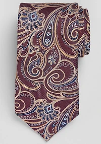 Men's Reserve Collection Masterful Paisley Tie at Jos. A. Bank, Burgundy/Gold,