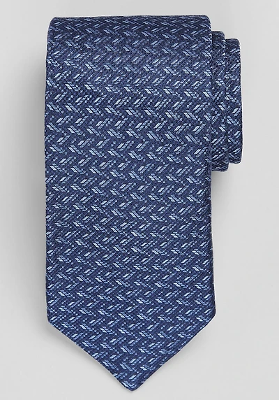 Men's Reserve Collection Textured Mini Neat Tie at Jos. A. Bank, Blue/Navy,