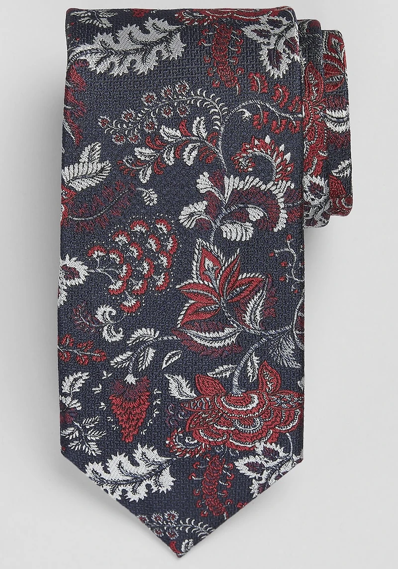 Men's Reserve Collection Tapestry Floral Tie at Jos. A. Bank, Blue/Burgundy/Navy,