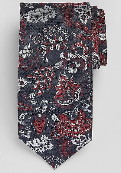 Men's Reserve Collection Tapestry Floral Tie at Jos. A. Bank, Blue/Burgundy/Navy,