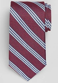 Men's Reserve Collection Textured Stripe Tie at Jos. A. Bank, Red, 
