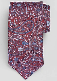 Men's Reserve Collection Botanical Paisley Tie at Jos. A. Bank, Red/Blue,