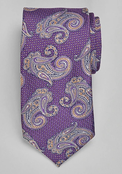 Men's Reserve Collection Paisley Tie at Jos. A. Bank, Purple,