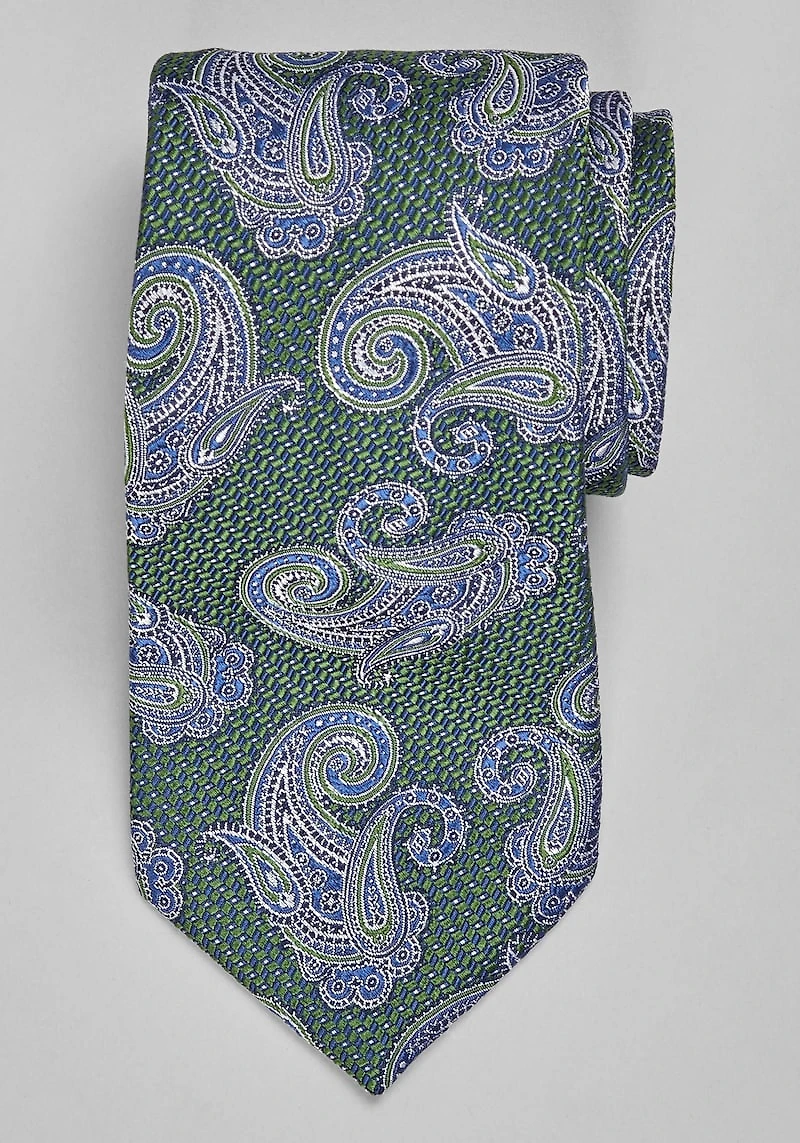 Men's Reserve Collection Paisley Tie at Jos. A. Bank, Green, 