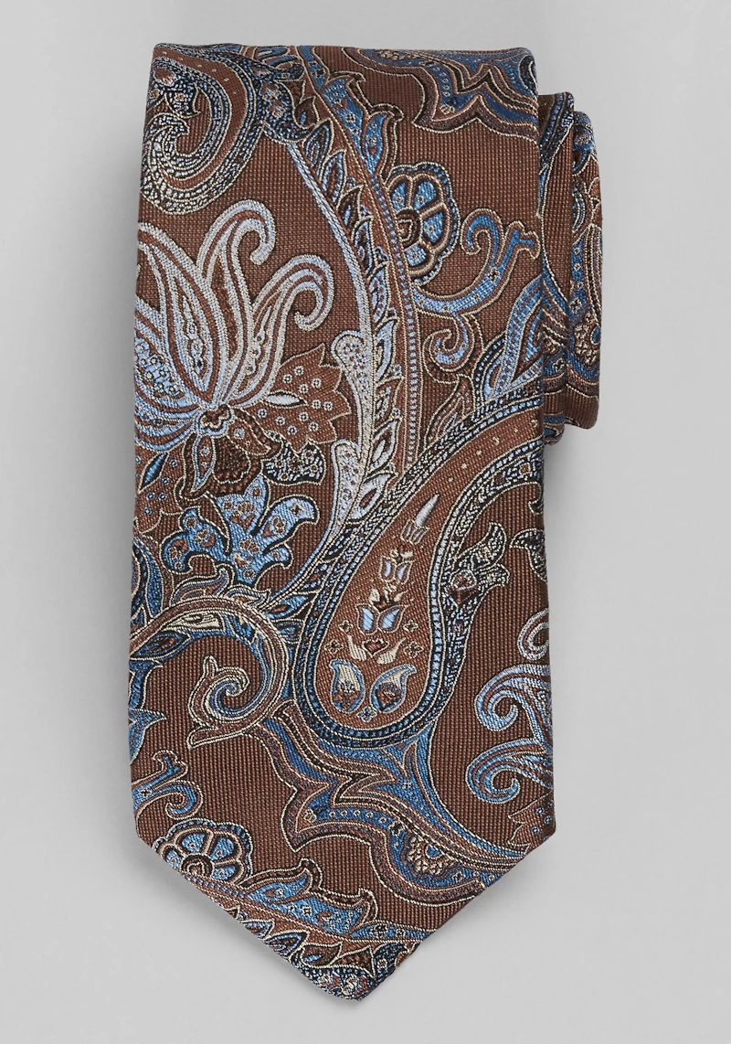 Men's Reserve Collection Dragon Paisley Tie at Jos. A. Bank, Brown, 