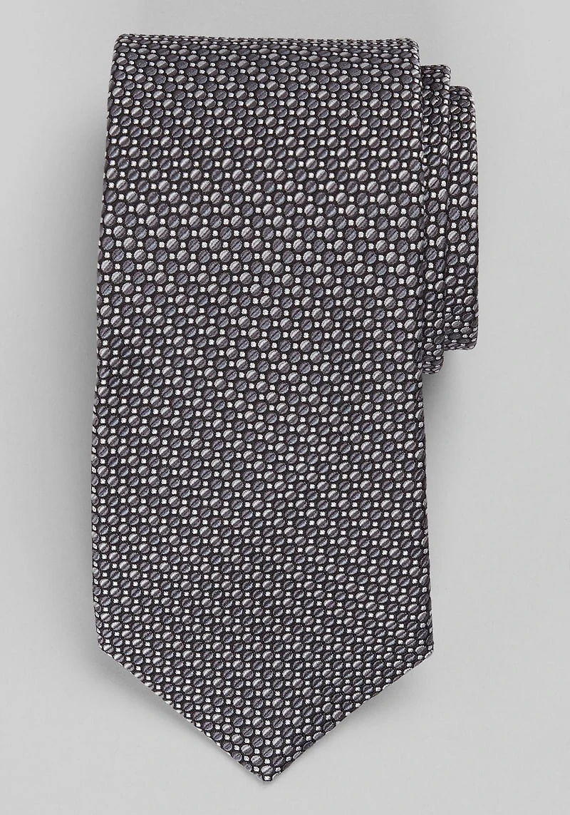 Men's Reserve Collection Coffee Bean Neat Tie at Jos. A. Bank, Black/Grey, 