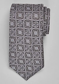 Men's Reserve Collection Medallion Tie at Jos. A. Bank, Charcoal/Grey, 