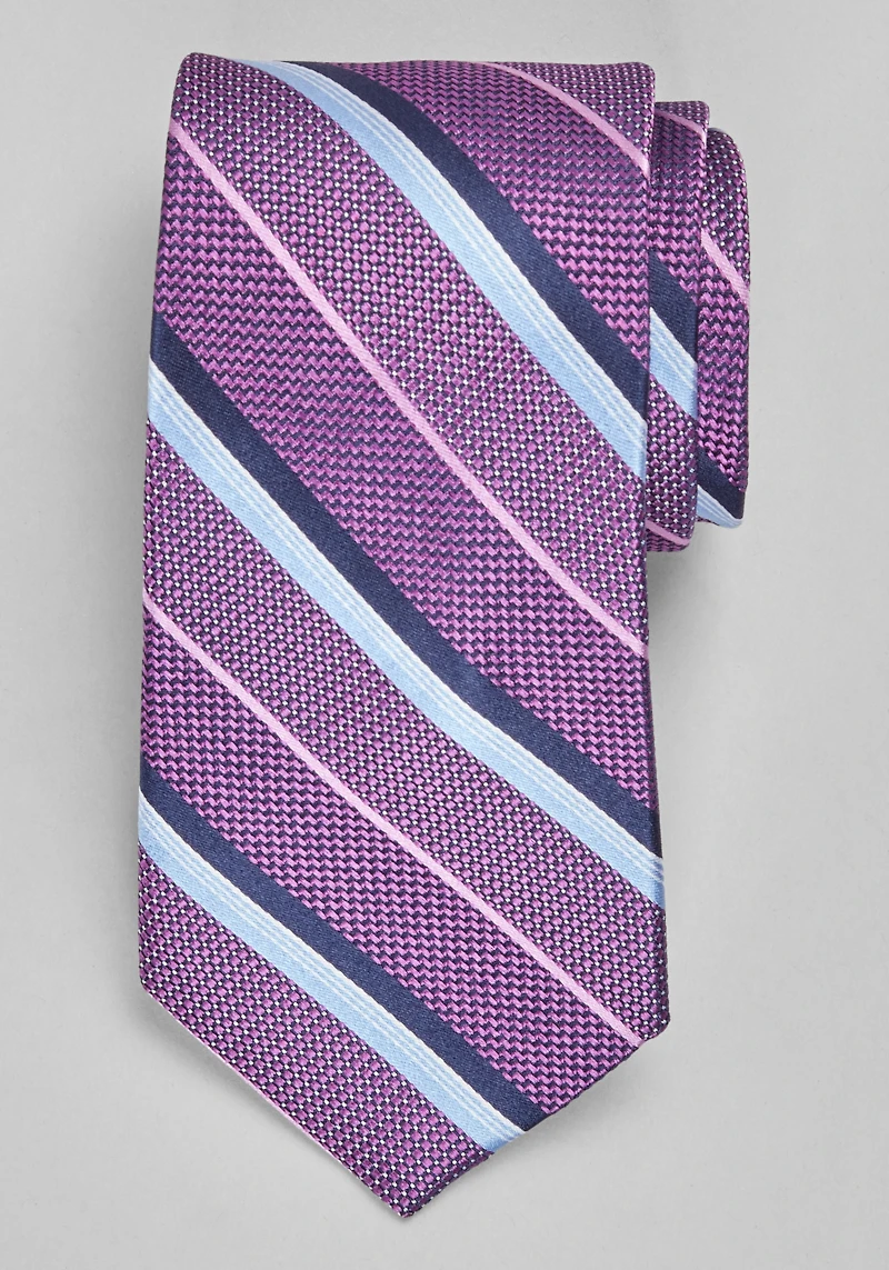 Men's Reserve Collection Stripe Tie at Jos. A. Bank, Purple, 