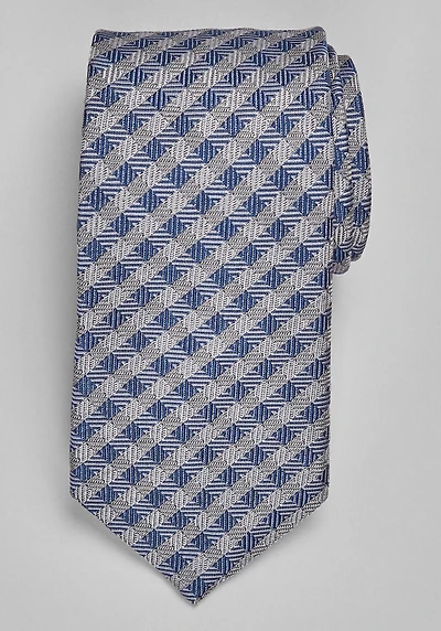 Men's Reserve Collection Twill Gingham Tie at Jos. A. Bank, Grey, 