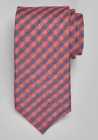 Men's Reserve Collection Twill Gingham Tie at Jos. A. Bank, Burgundy, 