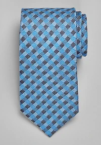 Men's Reserve Collection Twill Gingham Tie at Jos. A. Bank, Blue, 