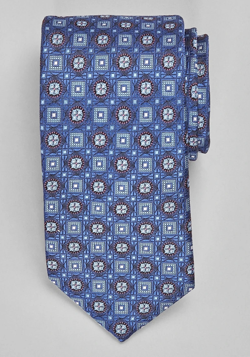 Men's Traveler® Collection Medallion Tie at Jos. A. Bank, Navy/Blue,