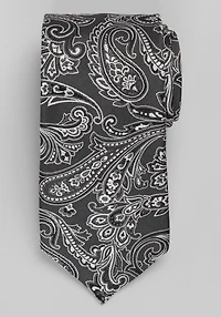 Men's TravelerÂ® Collection Piatti Paisley Tie at Jos. A. Bank, Black/White, 