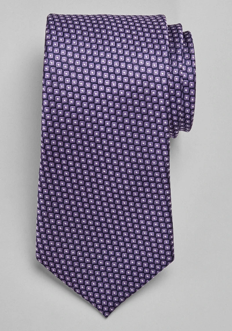 Men's Traveler® Collection Floating Squares Tie at Jos. A. Bank, Purple,
