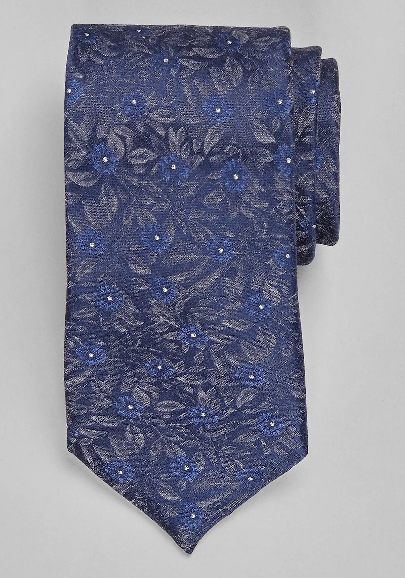 Men's Traveler® Collection Florascura Tie at Jos. A. Bank, Blue, 