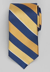 Men's Stripe Tie at Jos. A. Bank, Navy/Gold, 