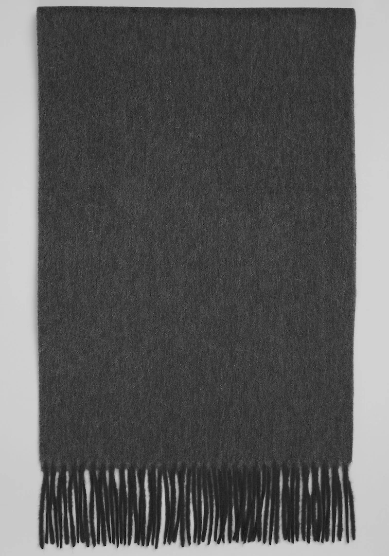 Men's Jos. A. Bank Double Sided Cashmere Scarf at Jos. A. Bank, Green/Grey/Olive,