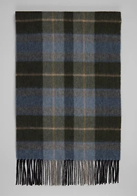 Men's Jos. A. Bank Even Plaid Cashmere Scarf at Jos. A. Bank, Green/Olive,