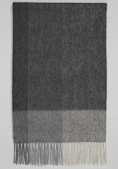 Men's Jos. A. Bank Colorblock Cashmere Scarf at Jos. A. Bank, Grey,