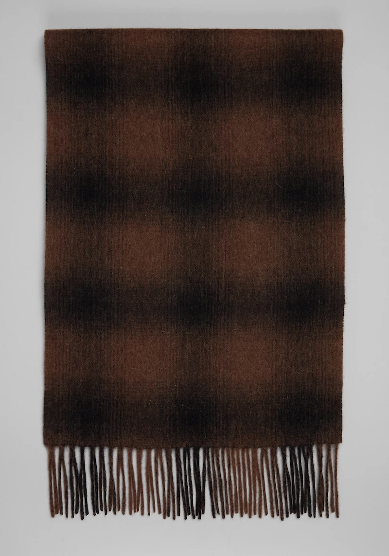 Men's Jos. A. Bank Ombre Cashmere Scarf at Jos. A. Bank, Brown/Black,