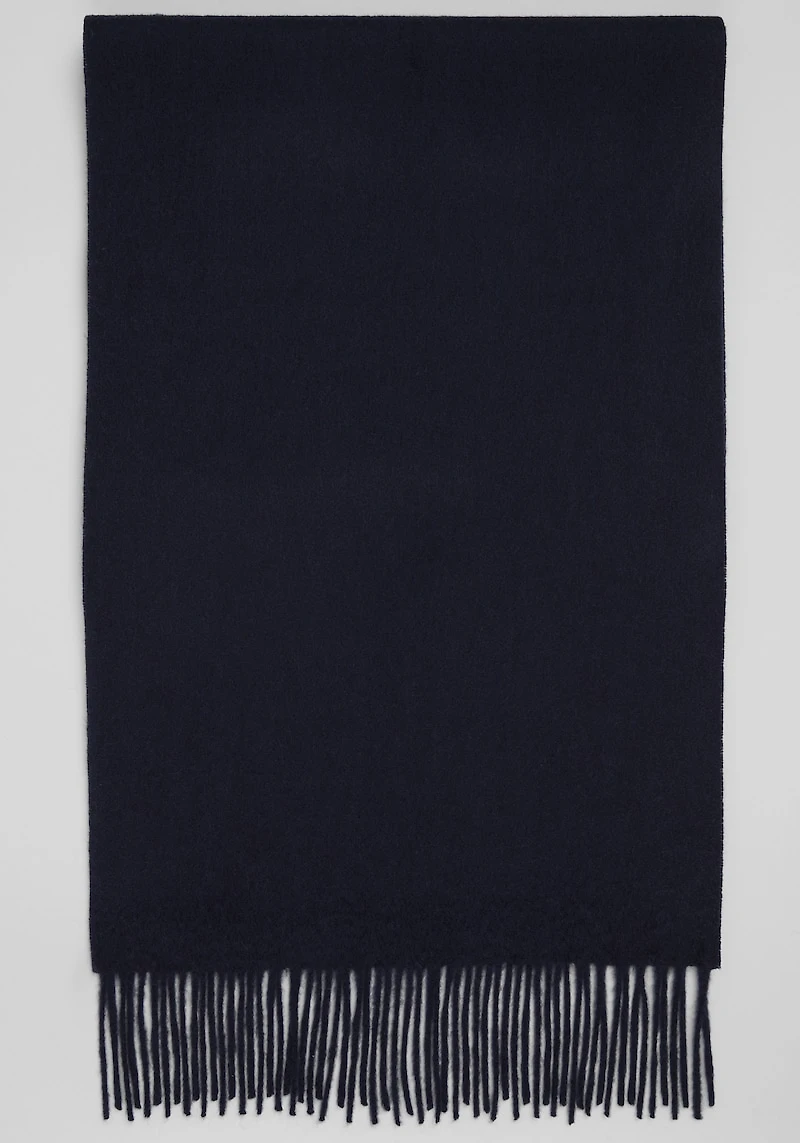 Men's Jos. A. Bank Solid Cashmere Scarf at Jos. A. Bank, Blue/Navy,