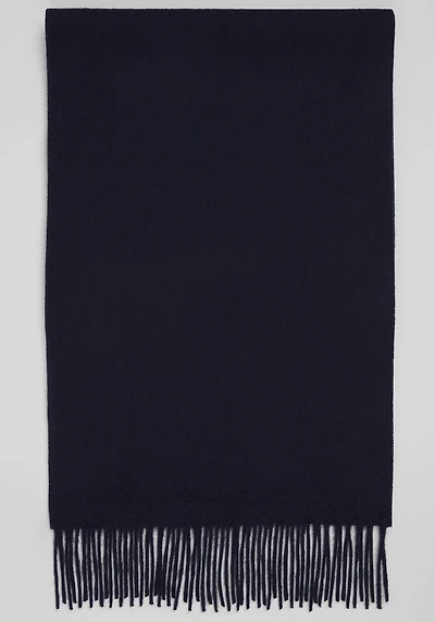 Men's Jos. A. Bank Solid Cashmere Scarf at Jos. A. Bank, Blue/Navy,