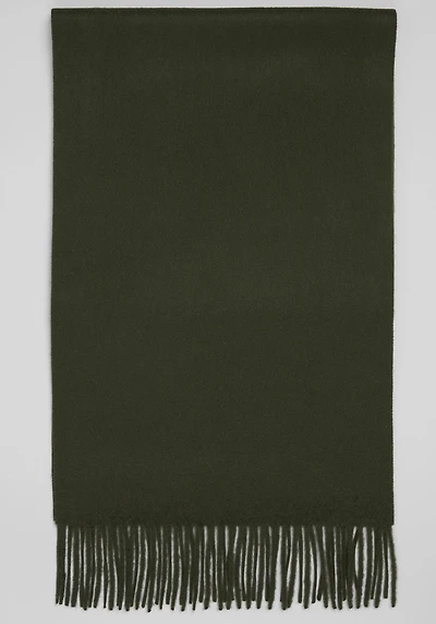 Men's Jos. A. Bank Solid Cashmere Scarf at Jos. A. Bank, Forest Green,