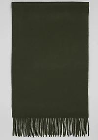 Men's Jos. A. Bank Solid Cashmere Scarf at Jos. A. Bank, Forest Green,