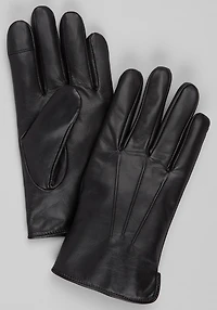 Men's Jos. A. Bank Full-Grain Leather Gloves at Jos. A. Bank, Black