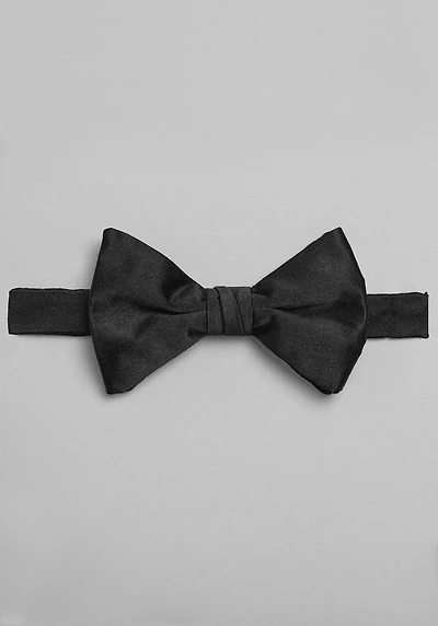 Men's Jos. A. Bank Double-Color Contrast Back Pre-Tied Bow Tie at Jos. A. Bank, Black/Brown,