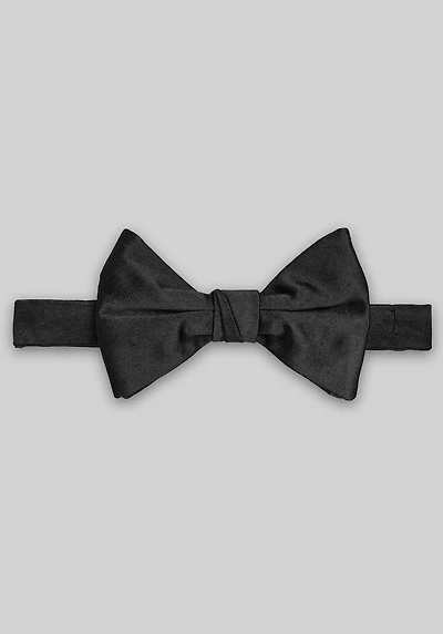 Men's Jos. A. Bank Double-Color Contrast Back Pre-Tied Bow Tie at Jos. A. Bank, Black/Dark Green,