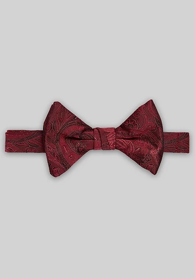 Men's Jos. A. Bank Paisley Pre-Tied Bow Tie at Jos. A. Bank, Burgundy,