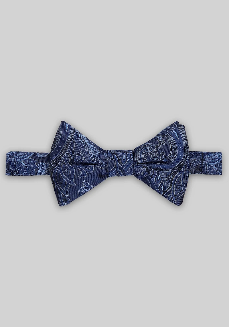 Men's Jos. A. Bank Paisley Pre-Tied Bow Tie at Jos. A. Bank, Blue/Navy,