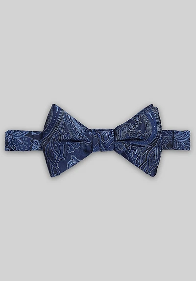Men's Jos. A. Bank Paisley Pre-Tied Bow Tie at Jos. A. Bank, Blue/Navy,