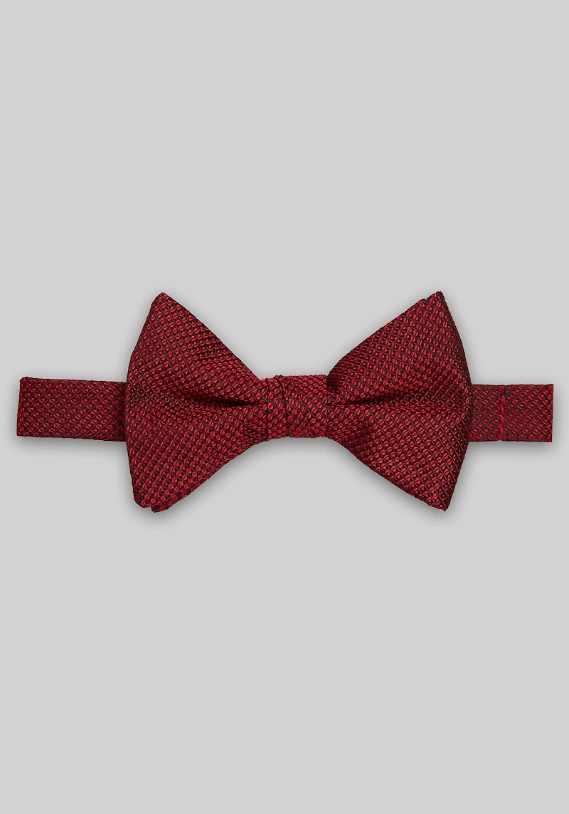 Men's Jos. A. Bank Textured Pre-Tied Bow Tie at Jos. A. Bank, Red,