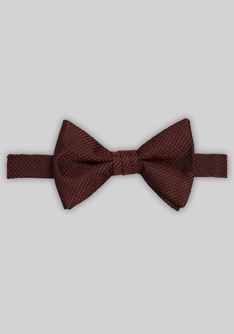 Men's Jos. A. Bank Textured Pre-Tied Bow Tie at Jos. A. Bank, Burgundy,