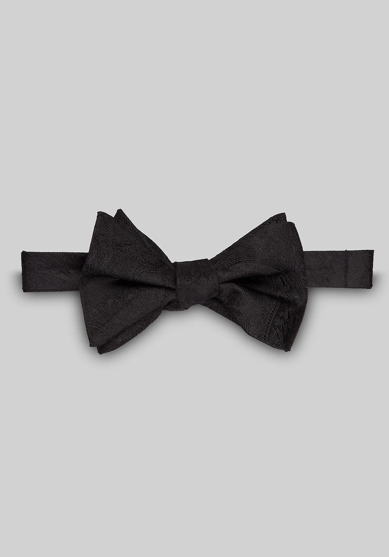 Men's Jos. A. Bank Paisley Self-Tie Bow Tie at Jos. A. Bank, Black,