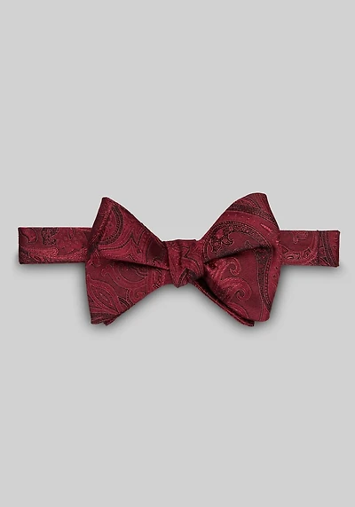 Men's Jos. A. Bank Paisley Self-Tie Bow Tie at Jos. A. Bank, Burgundy,