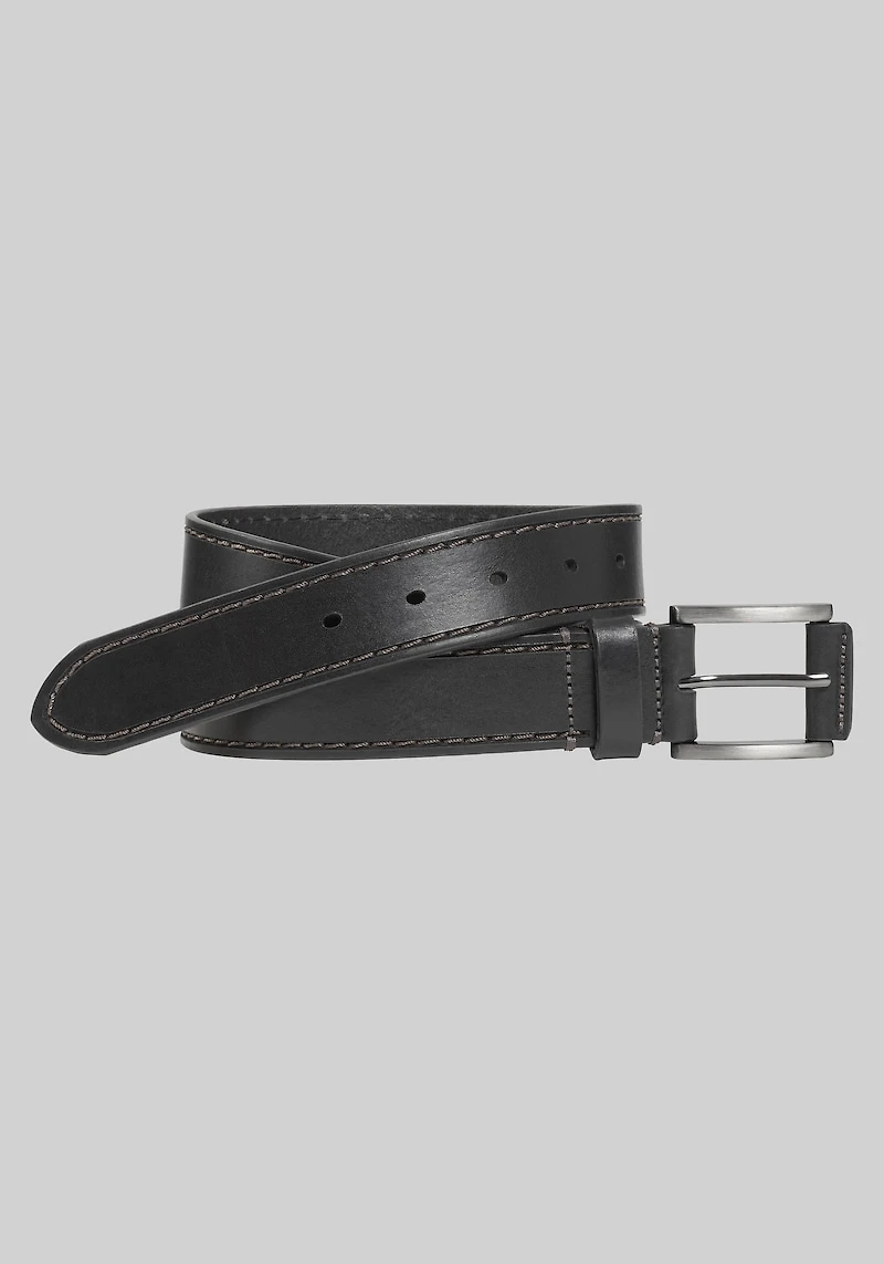 Men's Johnston & Murphy Laser Stitched Belt at Jos. A. Bank, Black