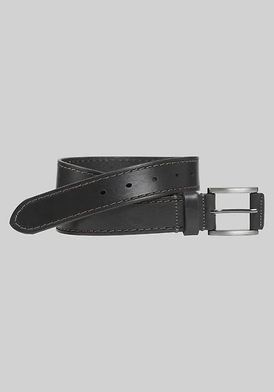 Men's Johnston & Murphy Laser Stitched Belt at Jos. A. Bank, Black