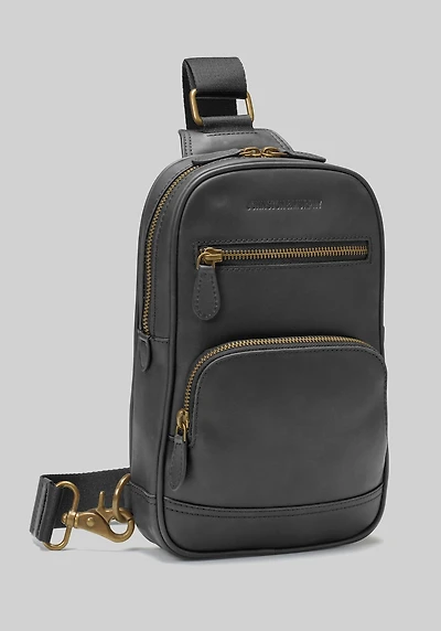 Men's Johnston & Murphy Rhodes Sling Bag at Jos. A. Bank, Black,
