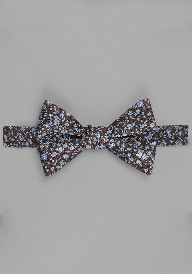 Men's Jos. A. Bank Fantastical Floral Pre-Tied Bow Tie at Jos. A. Bank, Brown/Blue, 