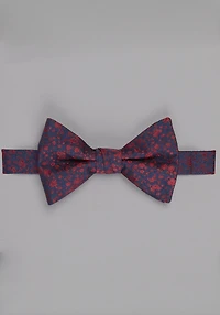 Men's Jos. A. Bank Fantastical Floral Pre-Tied Bow Tie at Jos. A. Bank, Navy/Dark Red, 