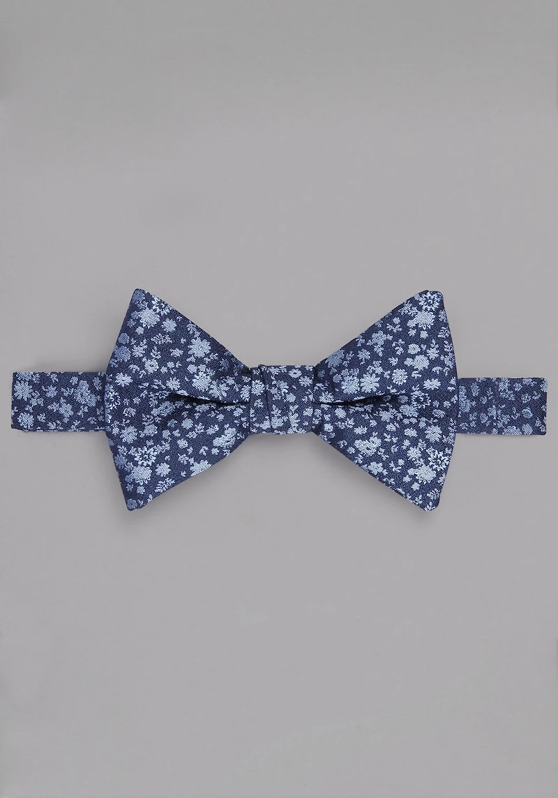 Men's Jos. A. Bank Fantastical Floral Pre-Tied Bow Tie at Jos. A. Bank, Navy/Blue, 